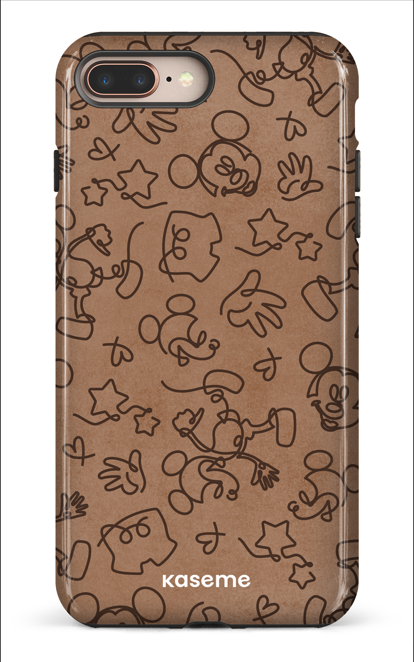 iPhone 8 Plus Tough Doodle Mocha -